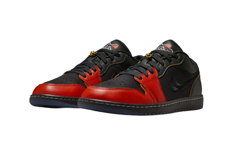 Air Jordan 1 Low Lucky Cat Black Dragon Red Black IQ3460-010 Release Info