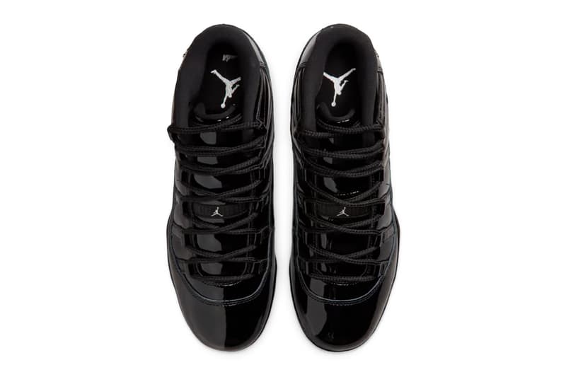 Air Jordan 11 TD Cleats Receives "Black Patent" Iteration HM7324-001 Black/Anthracite-Metallic Silver football jordan brand triple black
