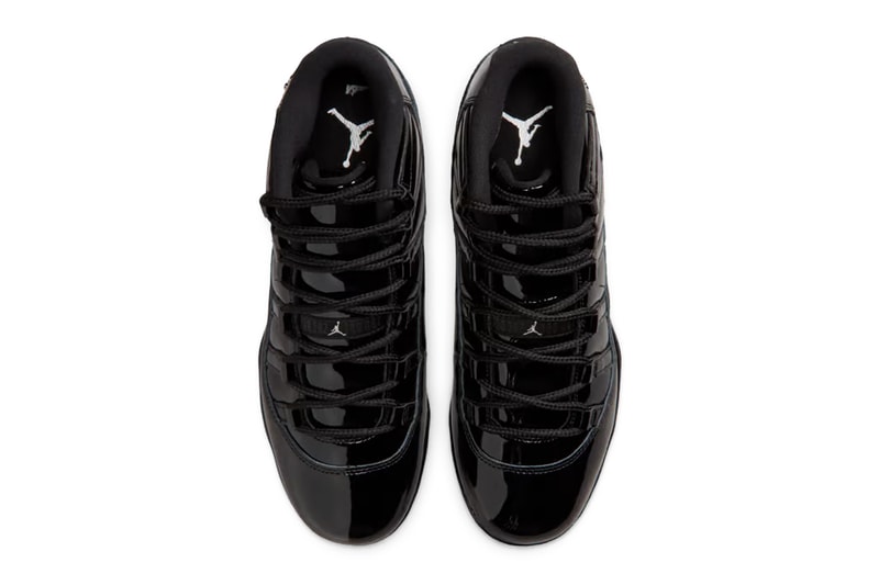 Air Jordan 11 TD Cleats Receives "Black Patent" Iteration HM7324-001 Black/Anthracite-Metallic Silver football jordan brand triple black