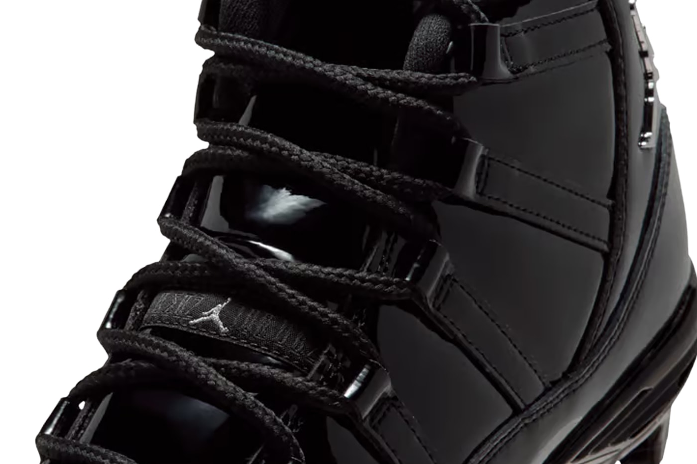 Air Jordan 11 TD Cleats Receives "Black Patent" Iteration HM7324-001 Black/Anthracite-Metallic Silver football jordan brand triple black