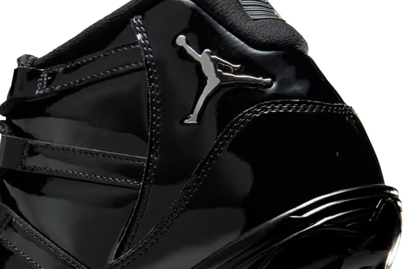 Air Jordan 11 TD Cleats Receives "Black Patent" Iteration HM7324-001 Black/Anthracite-Metallic Silver football jordan brand triple black