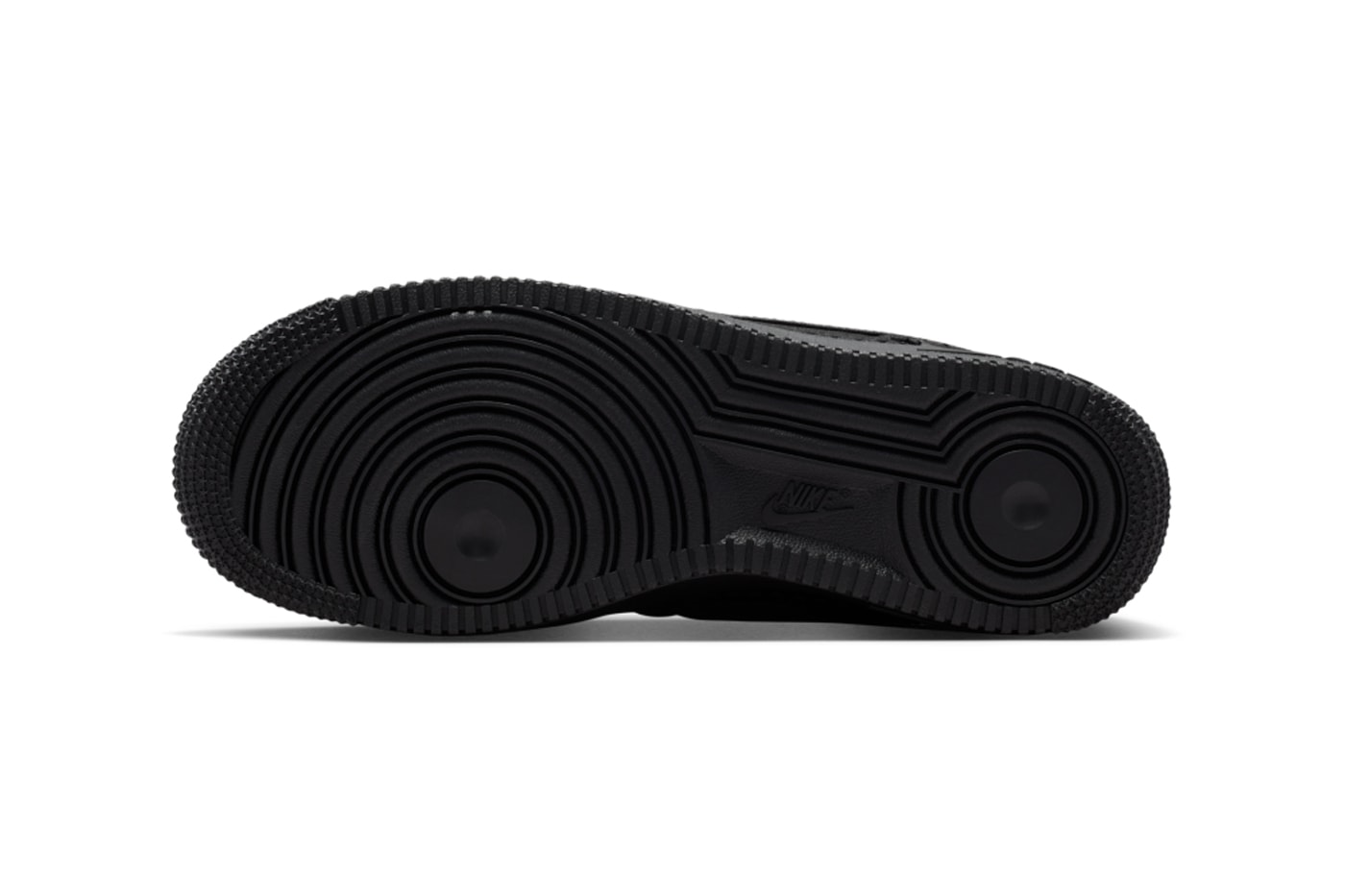 Nike Air Force 1 Triple Black "Valentine's Day" Black/University Red IQ9965-001 official look