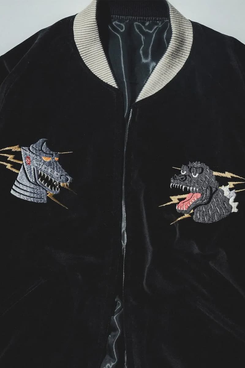 Tailor Toyo BEAMS Japan collaboration Godzilla Embroidered Sukajan Jacket Release Info