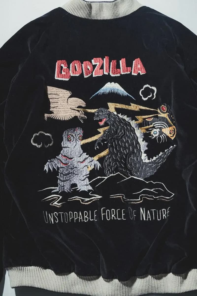 Tailor Toyo BEAMS Japan collaboration Godzilla Embroidered Sukajan Jacket Release Info