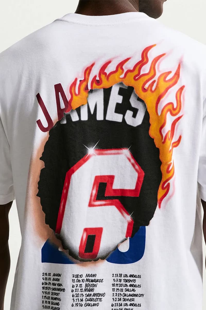 Nike LeBron 23 Graphic T-Shirt Collection Release Info LeBron James 41st birthday