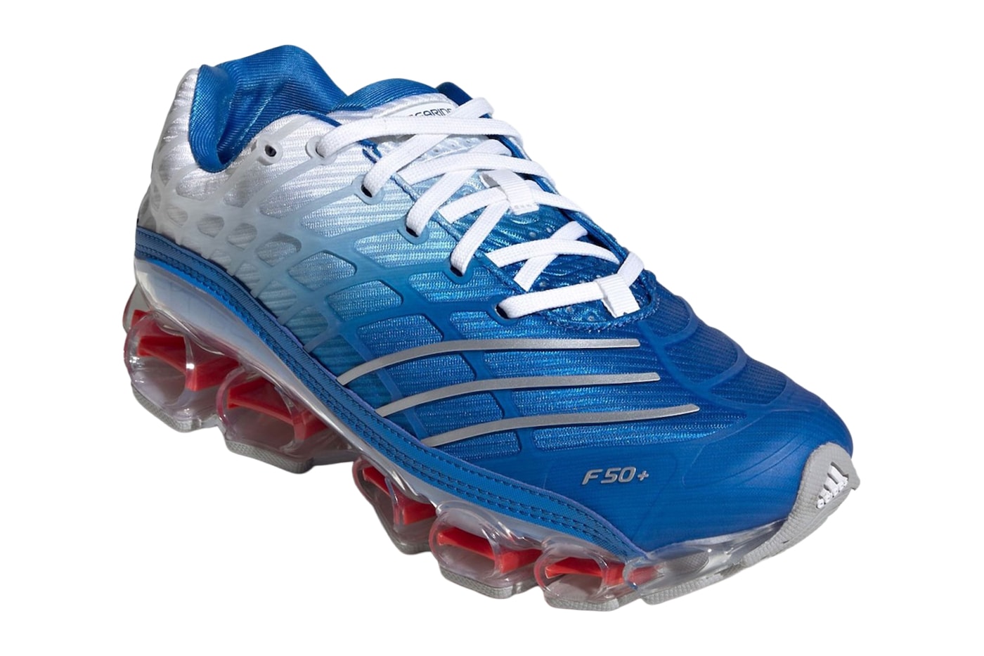 adidas Megaride F50 Bluebird Blue Bird Silver Metallic Cloud White JR4632 Release Info