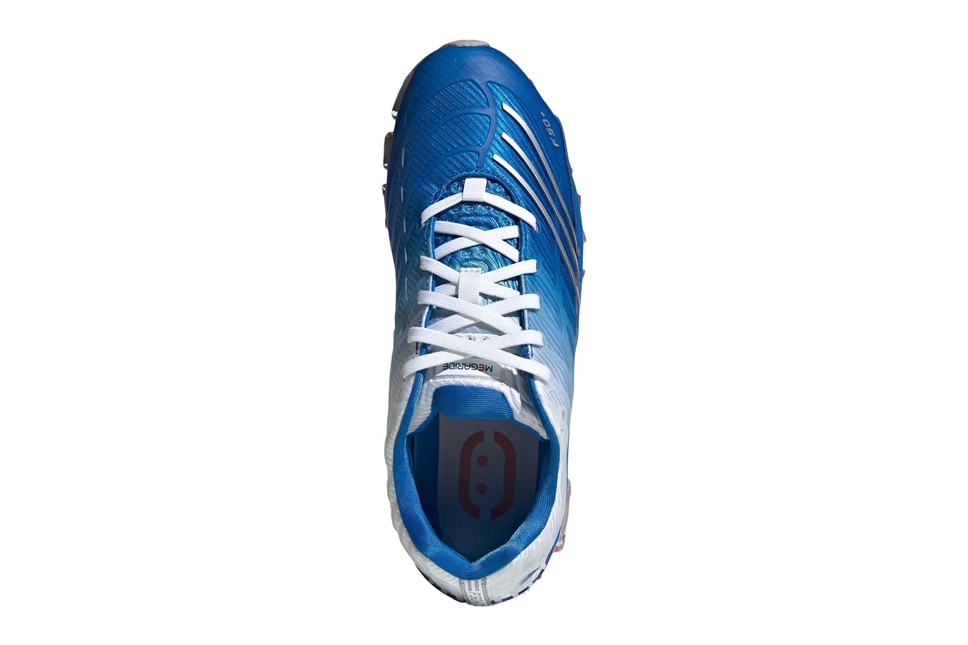 adidas Megaride F50 Bluebird Blue Bird Silver Metallic Cloud White JR4632 Release Info