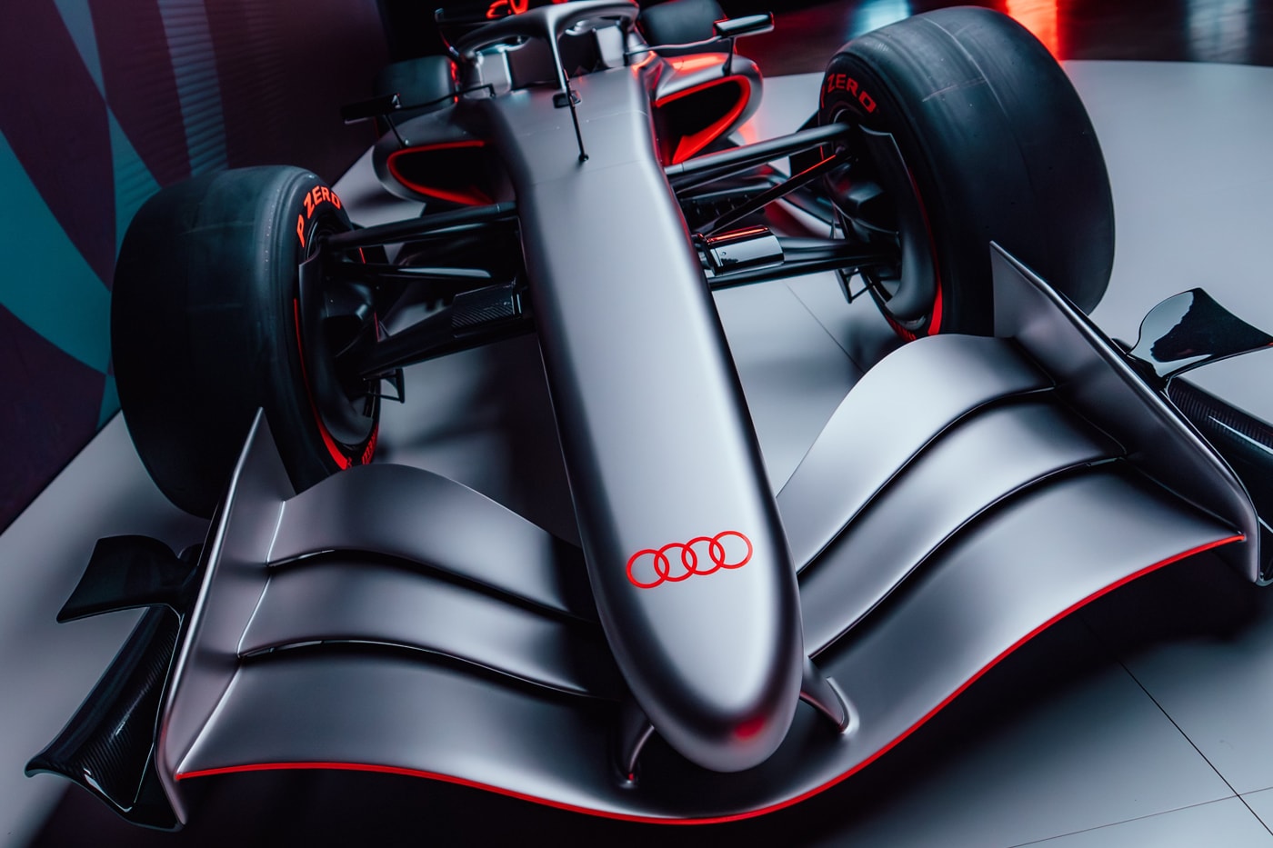 Closer Look at the Audi Revolut F1 Team Car formula one first look debut january 2026