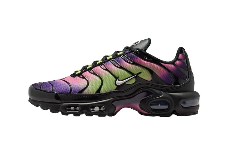 Nike Air Max Plus “Northen Lights” “Aurora” Black/Purple Dynasty/Desert Berry/Platinum Violet DZ3670-006 Release Info
