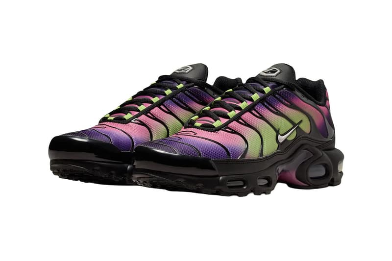 Nike Air Max Plus “Northen Lights” “Aurora” Black/Purple Dynasty/Desert Berry/Platinum Violet DZ3670-006 Release Info