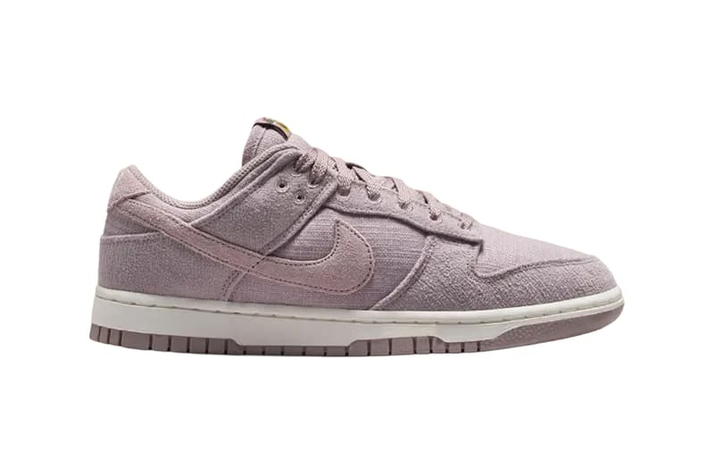 Nike Dunk Low Now Accepting All Flowers Light Violet Ore Sail Metallic Gold Healing IQ0386-226 Release Info