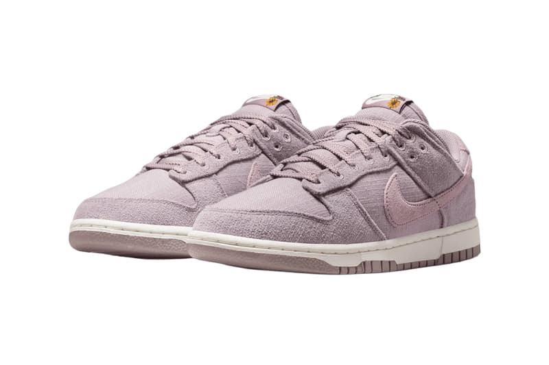 Nike Dunk Low Now Accepting All Flowers Light Violet Ore Sail Metallic Gold Healing IQ0386-226 Release Info