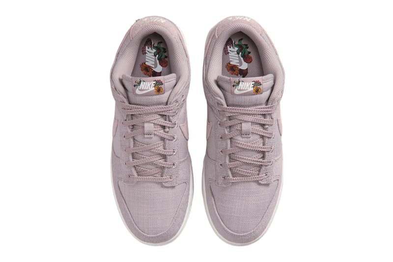 Nike Dunk Low Now Accepting All Flowers Light Violet Ore Sail Metallic Gold Healing IQ0386-226 Release Info