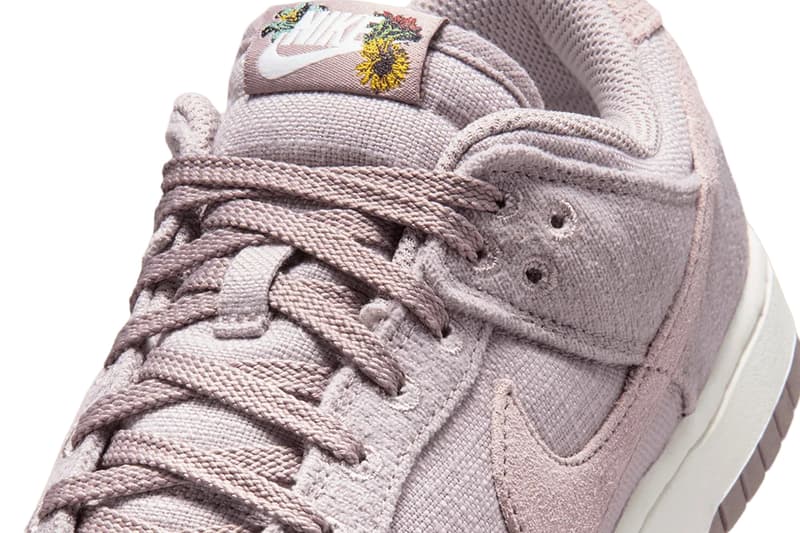 Nike Dunk Low Now Accepting All Flowers Light Violet Ore Sail Metallic Gold Healing IQ0386-226 Release Info