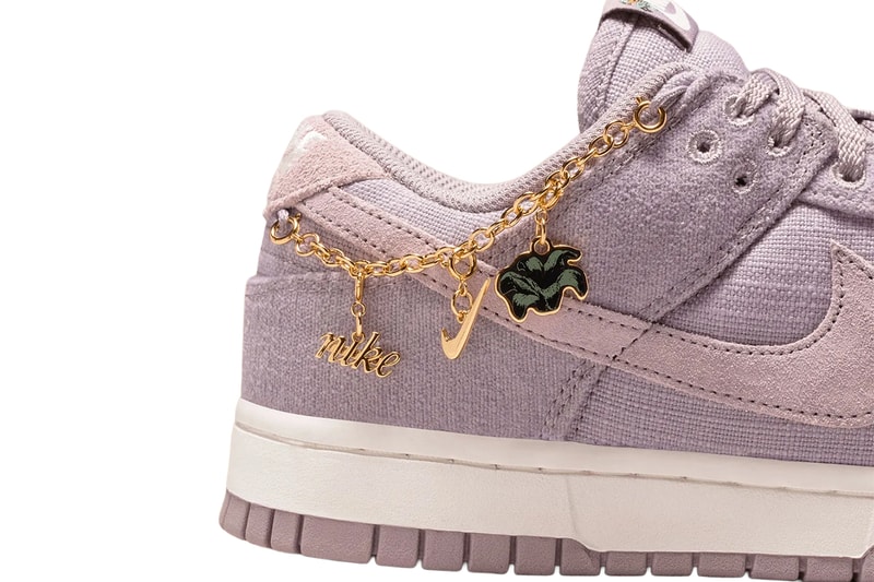 Nike Dunk Low Now Accepting All Flowers Light Violet Ore Sail Metallic Gold Healing IQ0386-226 Release Info