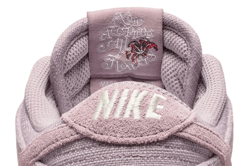 Nike Dunk Low Now Accepting All Flowers Light Violet Ore Sail Metallic Gold Healing IQ0386-226 Release Info