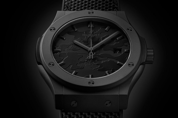 The Classic Fusion All Black Camo Marks Hublot and Yohji Yamamoto’s Fourth Watch Collab