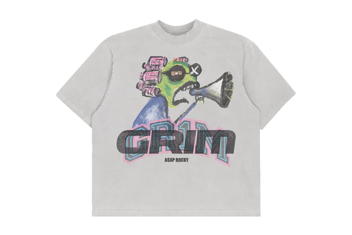 A$AP Rocky Drops 'DON'T BE DUMB' Merch t-shirts megaphone flannel curlers
