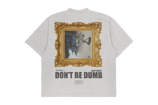 A$AP Rocky Drops 'DON'T BE DUMB' Merch t-shirts megaphone flannel curlers