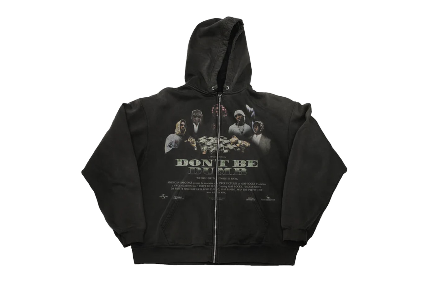 A$AP Rocky Drops 'DON'T BE DUMB' Merch t-shirts megaphone flannel curlers