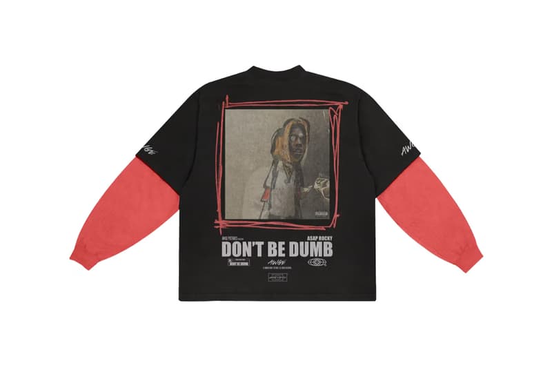 A$AP Rocky Drops 'DON'T BE DUMB' Merch t-shirts megaphone flannel curlers