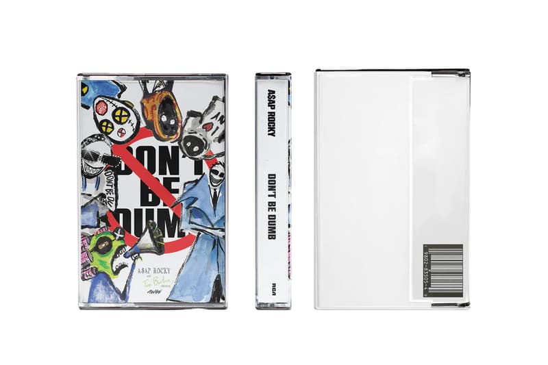 A$AP Rocky Drops 'DON'T BE DUMB' Merch t-shirts megaphone flannel curlers