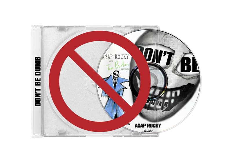 A$AP Rocky Drops 'DON'T BE DUMB' Merch t-shirts megaphone flannel curlers