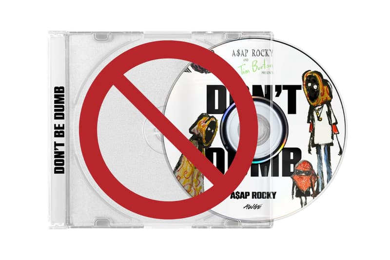 A$AP Rocky Drops 'DON'T BE DUMB' Merch t-shirts megaphone flannel curlers