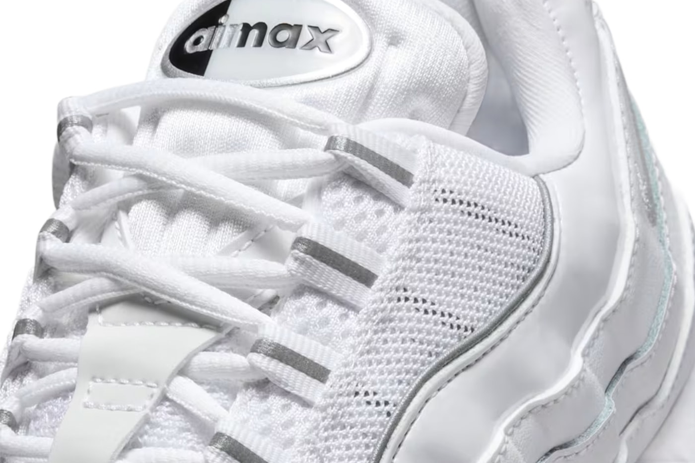 Nike Air Max 95 Big Bubble White Reflective White Black Reflect Silver Metallic Silver IB6397-100 Release Info