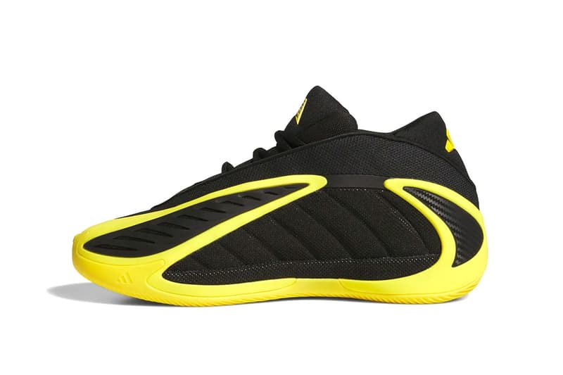 adidas Anthony Edwards 2 "Thunder and Lightning" official look Core Black/Yellow KK0173