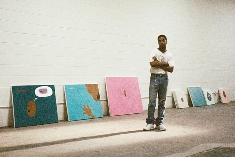 Kid Cudi Debut Art Exhibition 'Echoes of the Past' Paris Scotty Ramon