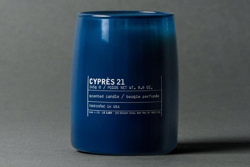 Le Labo CYPRÈS 21 Indigo Classic Candle Release Info