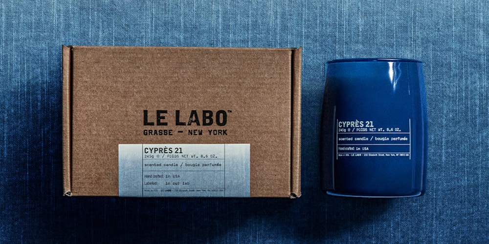 Le Labo Honors Japanese Artistry With the CYPRÈS 21 Indigo Classic Candle