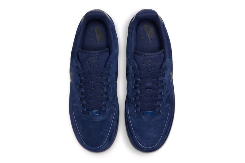 Official Look at the Nike Air Force 1 Low "Midnight Navy" HV4406-400 release info 3d swoosh