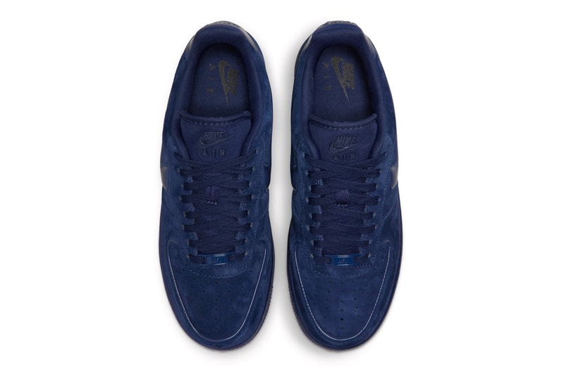 Official Look at the Nike Air Force 1 Low "Midnight Navy" HV4406-400 release info 3d swoosh