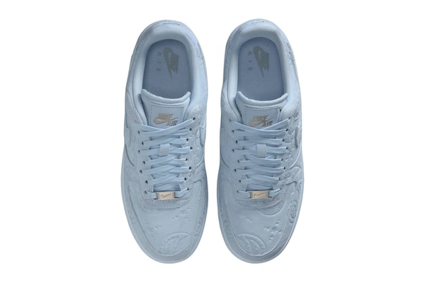 Nike Air Force 1 Low “PaisleyHydrogen Blue" Hydrogen Blue/Metallic Silver/Hydrogen Blue Suede IO1259-400 Release Info