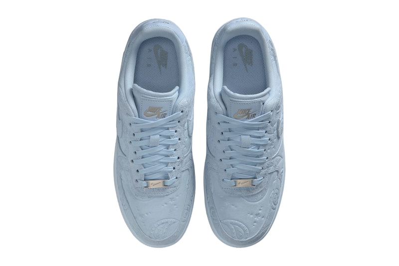 Nike Air Force 1 Low “PaisleyHydrogen Blue" Hydrogen Blue/Metallic Silver/Hydrogen Blue Suede IO1259-400 Release Info