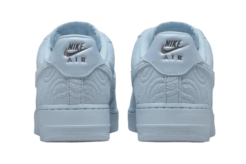 Nike Air Force 1 Low “PaisleyHydrogen Blue" Hydrogen Blue/Metallic Silver/Hydrogen Blue Suede IO1259-400 Release Info