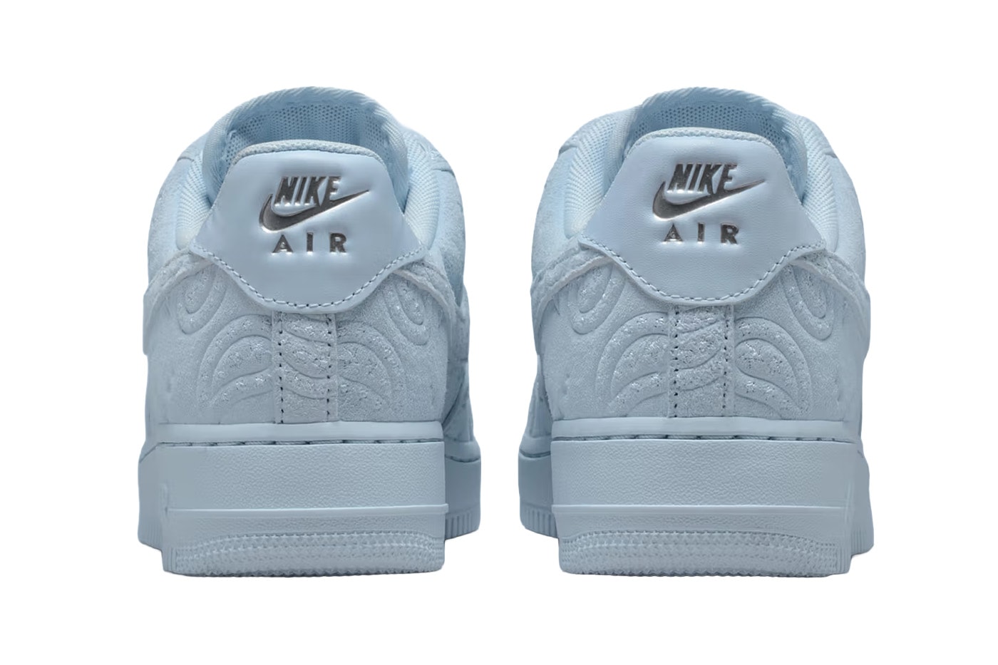Nike Air Force 1 Low “PaisleyHydrogen Blue" Hydrogen Blue/Metallic Silver/Hydrogen Blue Suede IO1259-400 Release Info