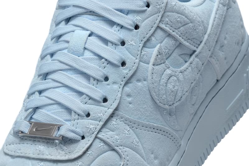 Nike Air Force 1 Low “PaisleyHydrogen Blue" Hydrogen Blue/Metallic Silver/Hydrogen Blue Suede IO1259-400 Release Info