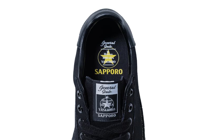 Sapporo Beer Black Label General Scale. Maison MIHARA YASUHIRO Collaboration Sneaker Release Info