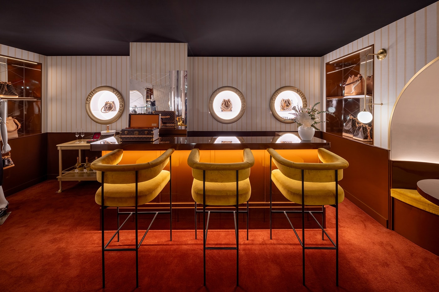 Louis Vuitton Monogram 130 Years anniversary celebration Soho new york Pop Up space info
