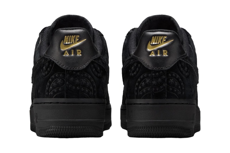 Nike Air Force 1 Low Black Paisley IO1259-001 Release Info