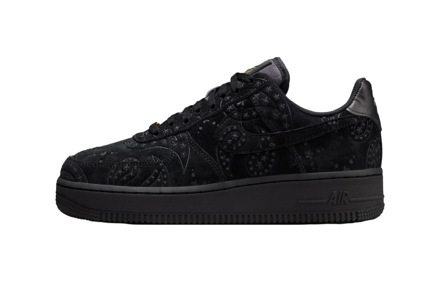 Nike Air Force 1 Low Black Paisley IO1259-001 Release Info