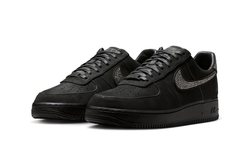 Ja Morant x Nike Air Force 1 Low "Swarovski" Black/Metallic Silver-Cobalt Bliss
