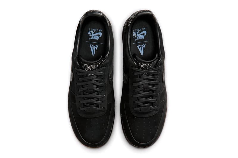 Ja Morant x Nike Air Force 1 Low "Swarovski" Black/Metallic Silver-Cobalt Bliss