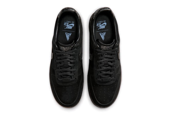 Ja Morant x Nike Air Force 1 Low "Swarovski" Black/Metallic Silver-Cobalt Bliss