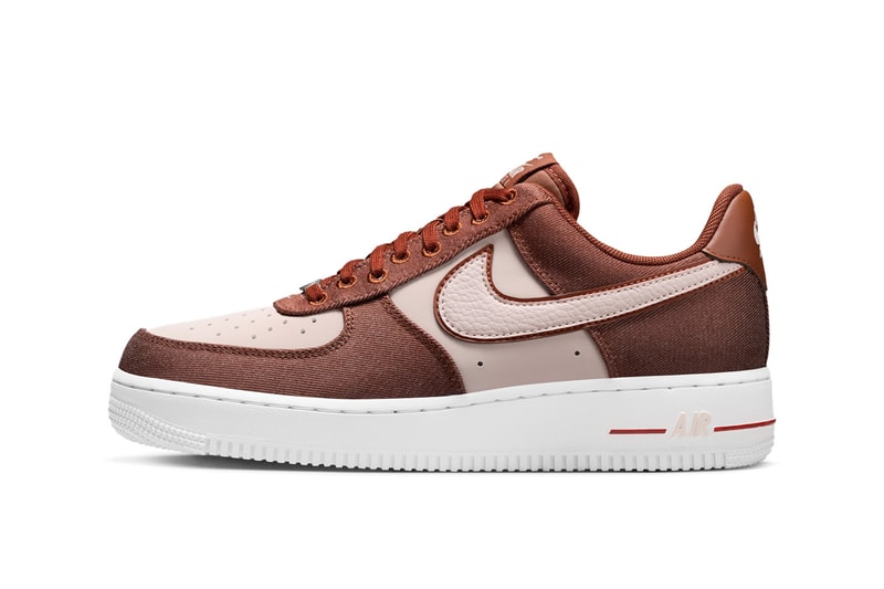 Nike Air Force 1 Low Cinnamon/Silt Red-White-Metallic Silver Release Info
