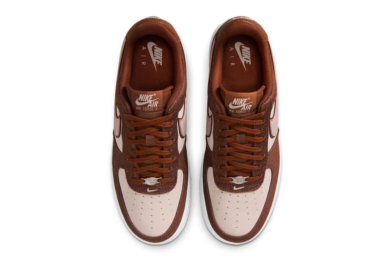 Nike Air Force 1 Low Cinnamon/Silt Red-White-Metallic Silver Release Info