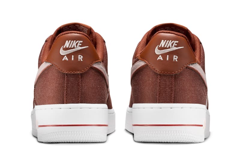Nike Air Force 1 Low Cinnamon/Silt Red-White-Metallic Silver Release Info